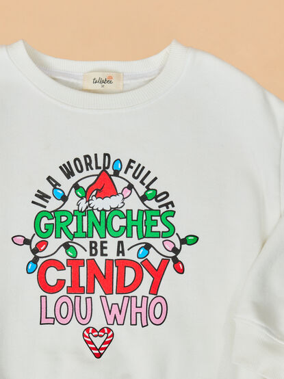 Be Cindy Lou Who Youth Pullover - TULLABEE