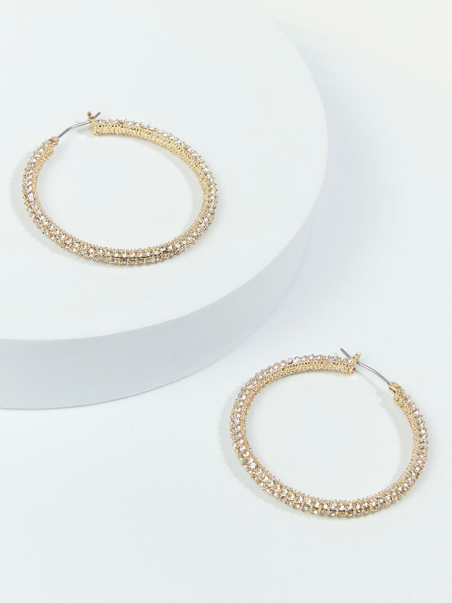 Gold Crystal Hoops - TULLABEE