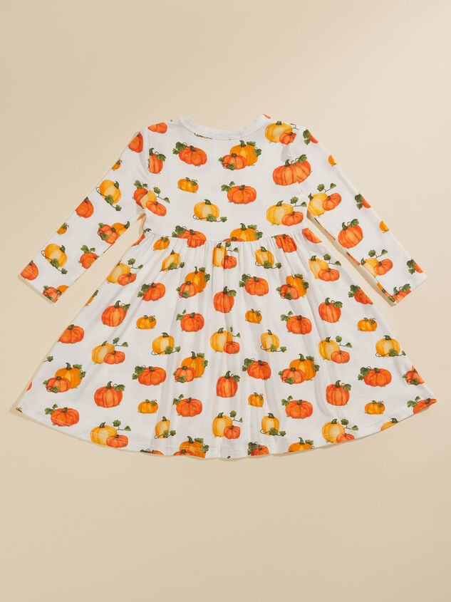 Pumpkin Patch Toddler Dress Detail 2 - TULLABEE