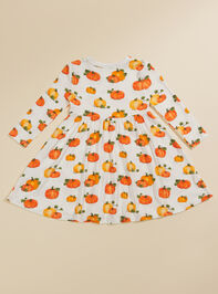 Pumpkin Patch Toddler Dress Detail 2 - TULLABEE