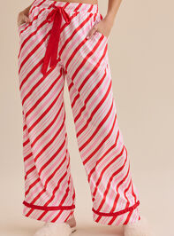 Candy Cane Sleep Pants Detail 2 - TULLABEE