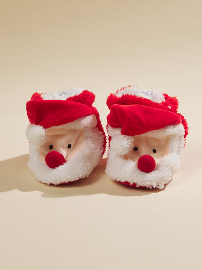 Santa Light Up Slippers by MudPie - TULLABEE