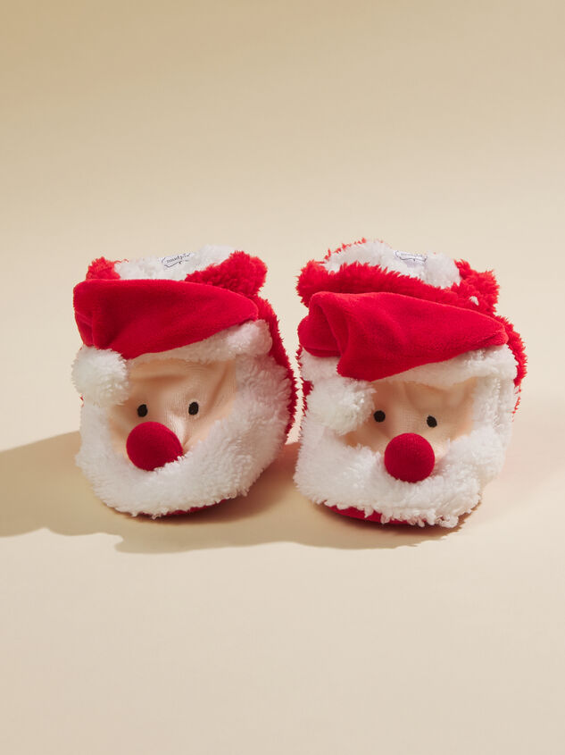 Santa Light Up Slippers by MudPie Detail 1 - TULLABEE