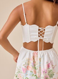 Thea Floral Mini Dress Detail 2 - TULLABEE
