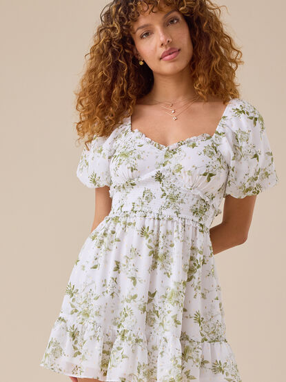 Dena Floral Mini Dress - TULLABEE