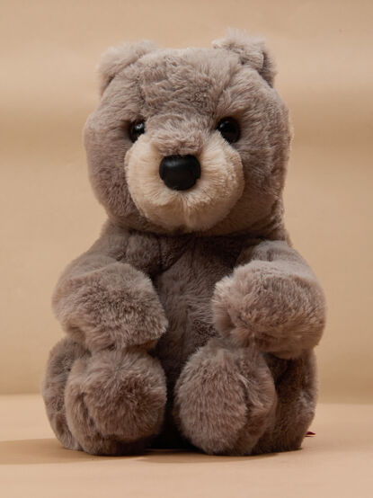 Hugh Gray Bear Plush - TULLABEE
