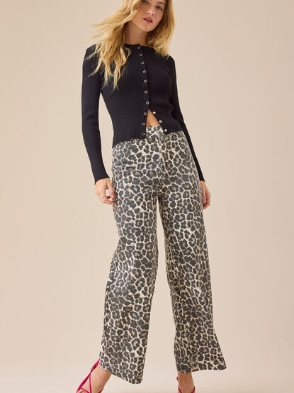 Fawn Cheetah Baggy Pants - TULLABEE