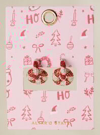 Candy Cane Door Knocker Earring - TULLABEE