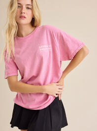 Saddle Up Dream Big Graphic Tee Detail 2 - TULLABEE