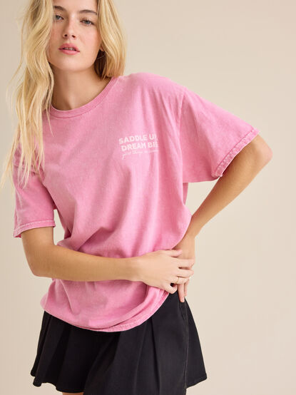Saddle Up Dream Big Graphic Tee - TULLABEE