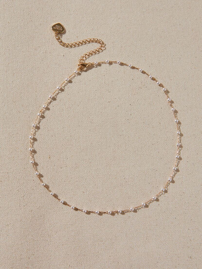 Dainty Pearl Choker - TULLABEE