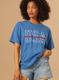 Bless The USA Graphic Tee - TULLABEE