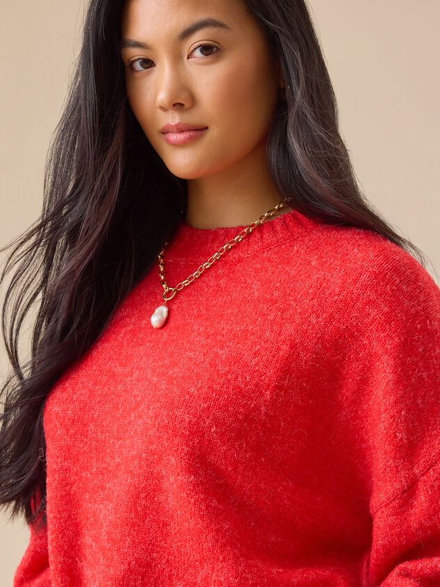 Martha Crew Neck Sweater Detail 4 - TULLABEE