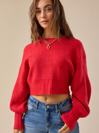 Haille Cropped Sweater Detail 2 - TULLABEE