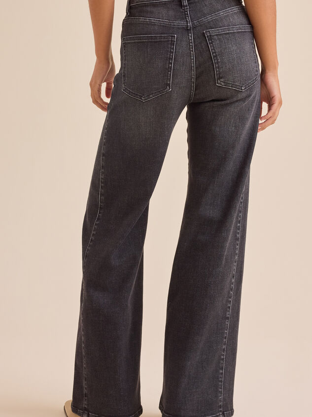 Rosanna High Rise Flare Jeans Detail 6 - TULLABEE