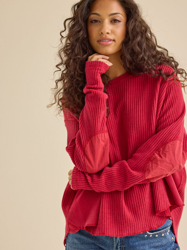 Anna Oversized Thermal Top Detail 3 - TULLABEE