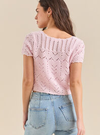 Lucia Tie Front Top Detail 4 - TULLABEE