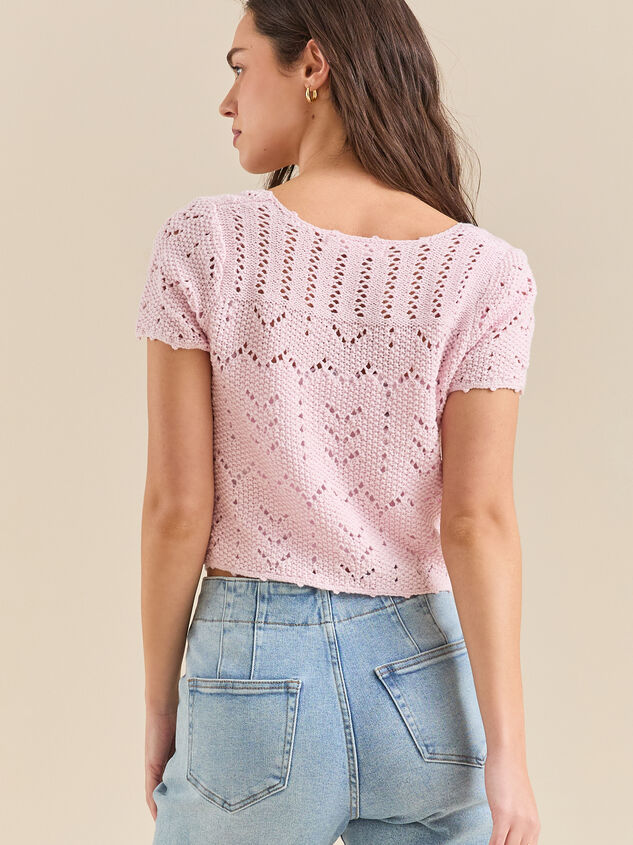 Lucia Tie Front Top Detail 4 - TULLABEE