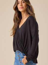 Christina Wrap Front Blouse Detail 4 - TULLABEE