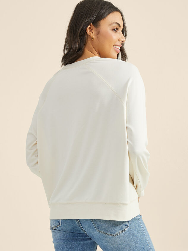 My Best Friend Mama Sweatshirt Detail 3 - TULLABEE