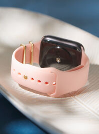 Pink Charming Bow Watch Band Detail 3 - TULLABEE