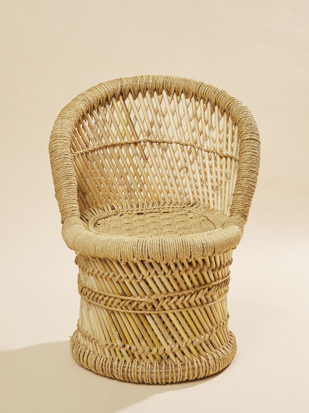 Woven Bamboo and Rope Chair Detail 2 - TULLABEE