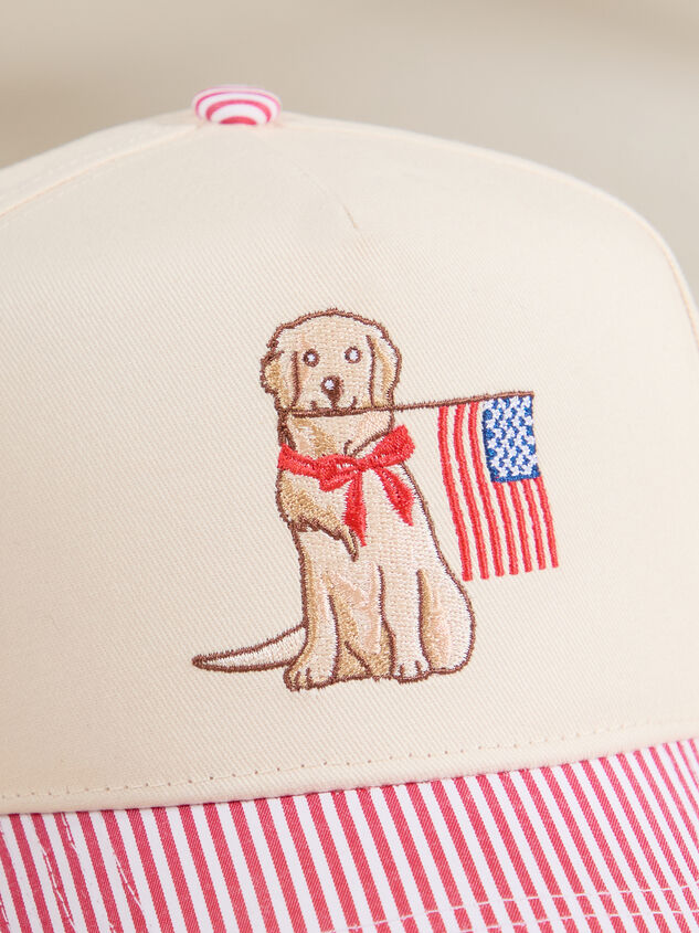 All-American Retriever Hat Detail 2 - TULLABEE