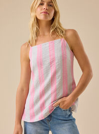 Nikki Striped Tie Back Top - TULLABEE