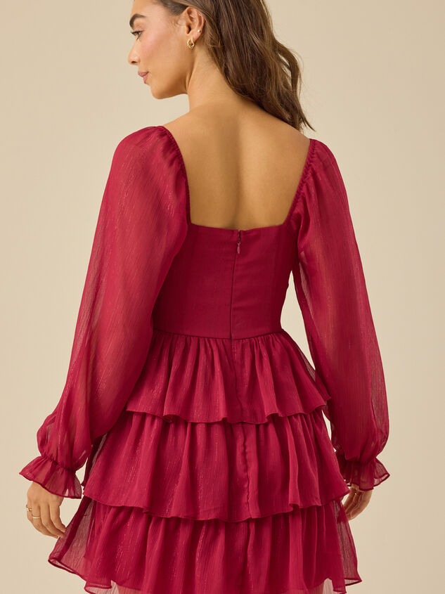 Isa Tiered Mini Dress Detail 5 - TULLABEE