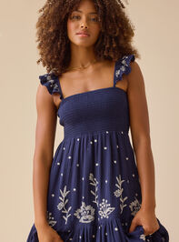 Jen Floral Maxi Dress Detail 2 - TULLABEE