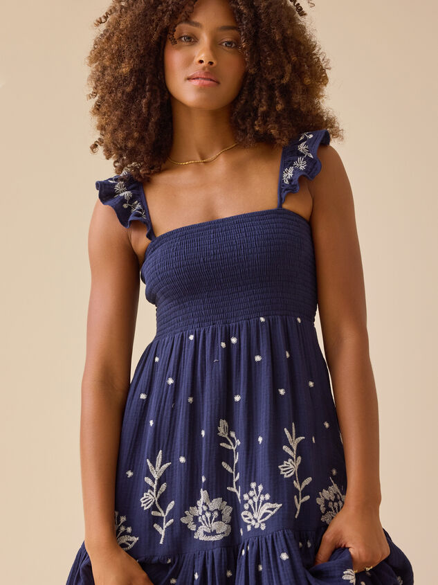 Jen Floral Maxi Dress Detail 2 - TULLABEE