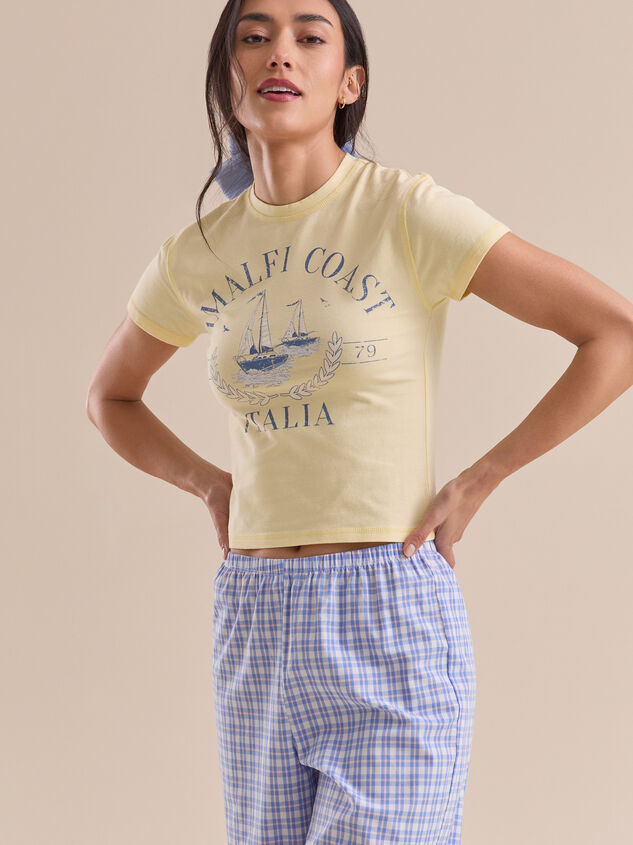Amalfi Coast Baby Tee Detail 4 - TULLABEE