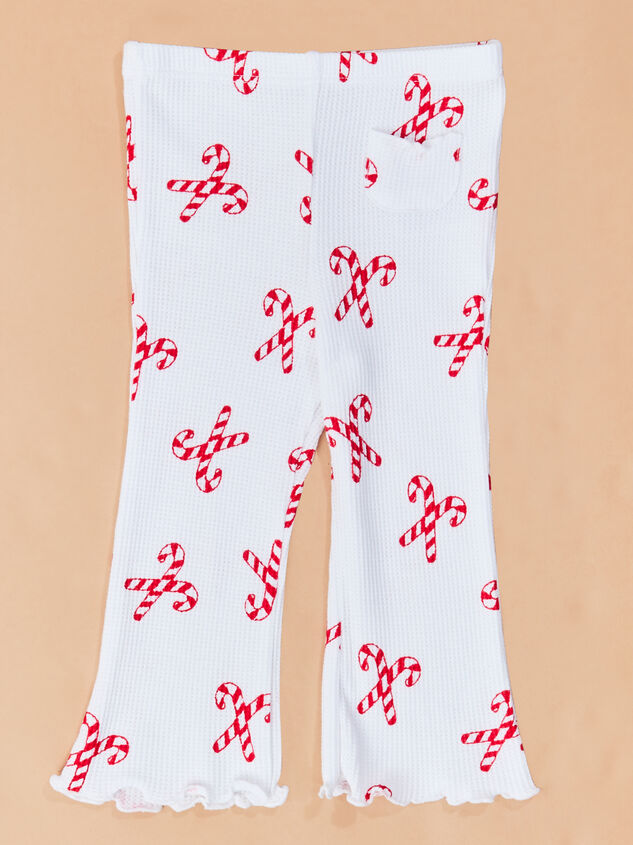 Gingerbread Bow Top and Pants Toddler Set Detail 5 - TULLABEE