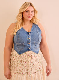 Wren Denim Vest Detail 2 - TULLABEE