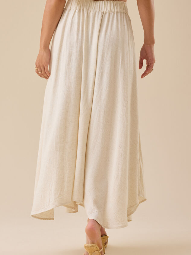 Jules Linen Maxi Skirt Detail 4 - TULLABEE