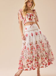 Braxlin Embroidered Midi Skirt - TULLABEE