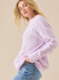 Maude Cozy Cable Sweater Detail 3 - TULLABEE