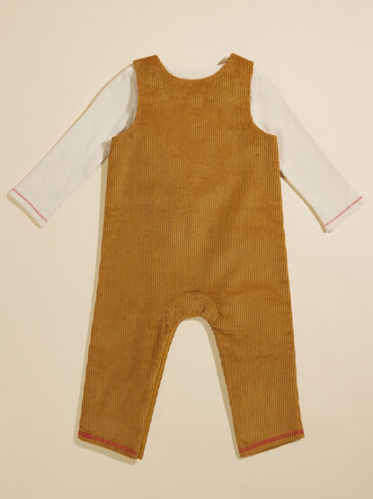 Santa Corduroy Overalls and Top Set by Mud Pie - TULLABEE