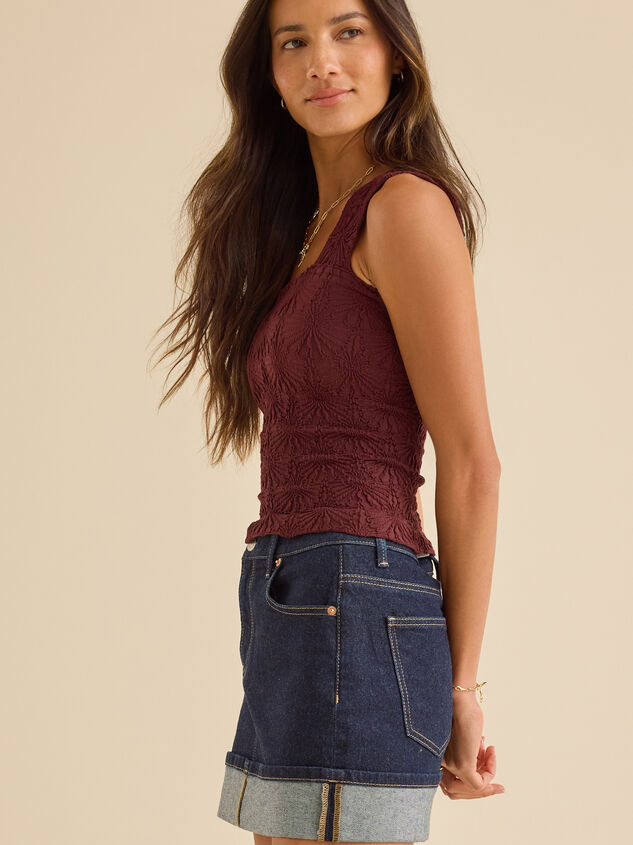 Blaire Seamless Floral Cami Detail 3 - TULLABEE