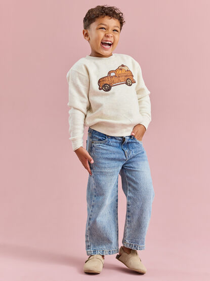 Pumpkin Truck Sweatshirt - TULLABEE