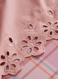 Jane Eyelet Cotton Sheet Set Detail 4 - TULLABEE