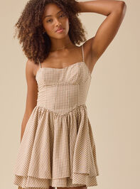 Story Gingham Mini Dress Detail 2 - TULLABEE
