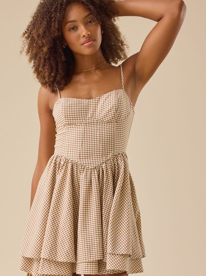 Story Gingham Mini Dress - TULLABEE