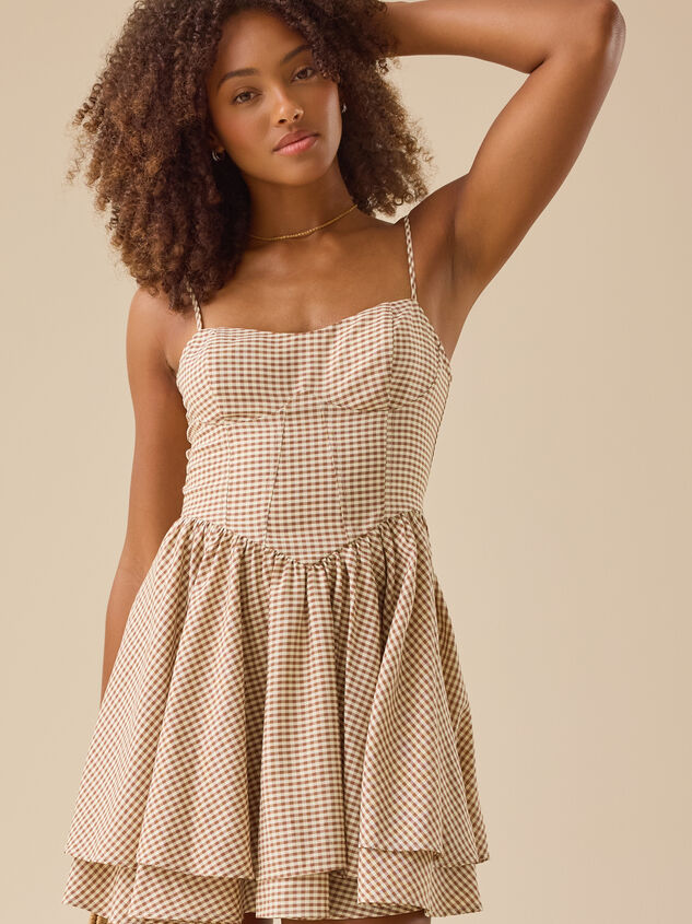 Story Gingham Mini Dress Detail 2 - TULLABEE