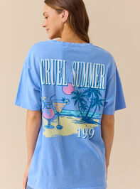 Cruel Summer Graphic Tee Detail 2 - TULLABEE