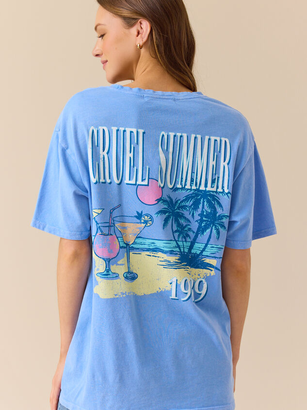 Cruel Summer Graphic Tee Detail 2 - TULLABEE
