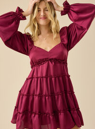 Josie Satin Mini Dress Detail 4 - TULLABEE