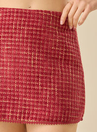 Leilani Tweed Mini Skirt Detail 3 - TULLABEE