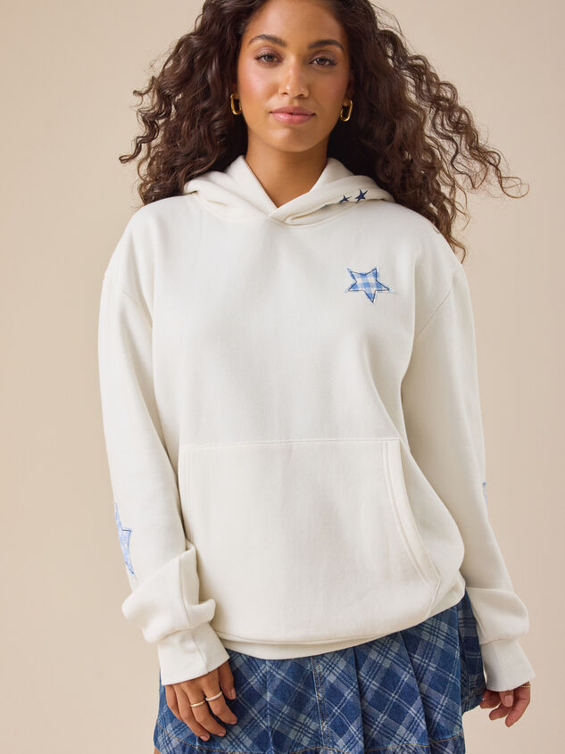 Jesus Saves Star Hoddie Detail 4 - TULLABEE
