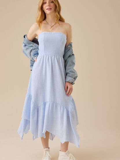 Alyssa Striped Midi Dress - TULLABEE